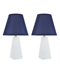 40209-12, Two Pack, 18-1/2" High Transitional Ceramic Table, Hardback Empire ...