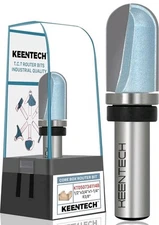 KEENTECH Router Bits 1/2" Shank, Core Box Bit with Bearing (KT050734114B)