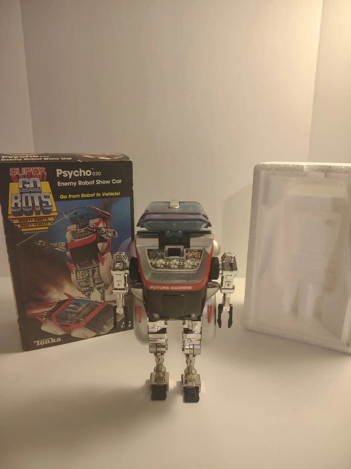 Super GoBots «Психо» #030 Tonka Bandai 1984 Enemy Robot Show автомобиль как новый в коробке - Изображение 2 из 4