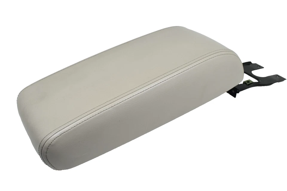 1999-2004 Cadillac Seville Center Console Armrest Beige Leather Armrest Lid OEM - Image 3 of 4