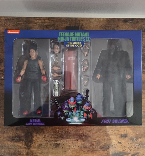 Teenage Mutant Ninja Turtles II Secret Ooze KENO & FOOT SOLDIER TMNT NECA Pi