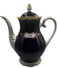 Reichenbach Germany Echt Kobalt 24k Gold Border Floral Coffee Pot w/Lid. 8159K — photo 2