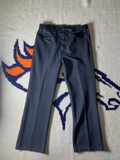 Vintage 70s Levis Jeans 34x36 Orange Tab 520 Dark Blue Hi Rise Talon 