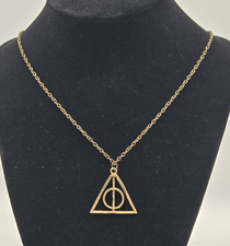 LOT OF 2 Harry Potter Deathly Hallows Necklace Silver Gold Tone Fashion Gift NEW