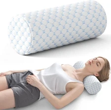 Neck Roll Cervical Pillow for Neck Pain Relief - Memory Foam Neck Pillow for Bed
