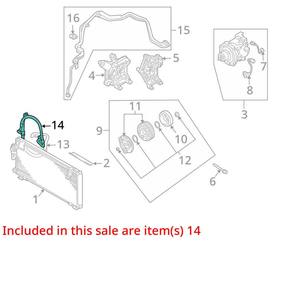 ШЛАНГ КОНДИЦИОНЕРА CHRYSLER MR460494 НОВЫЙ ОТ ОРИГИНАЛЬНОГО ПРОИЗВОДИТЕЛЯ MR460494 - Изображение 2 из 3