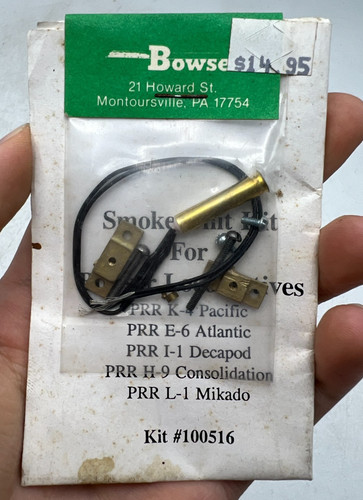 Kit de unidad de humo NOS Bowser Ho 100516 para locomotoras K-4 / E-6 / I-1 / H-9 / L-1 | Condition: New