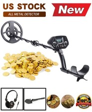 Kids Adults Metal Detector 7.8"Coil 6.5KHz 2 Modes Waterproof Telescopic Design