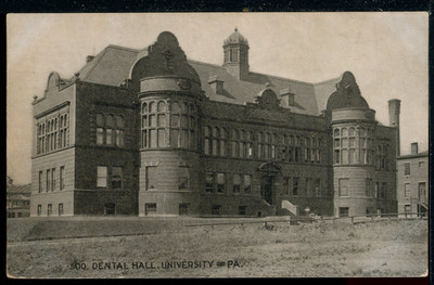 1900's UDB University of Pennsylvania Dental Hall Historic Vintage Postcard