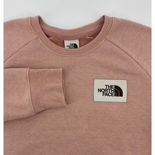 The North Face Heritage Patch Pullover Crew Neck Sweatshirt Women's Small Pink