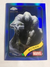 2025 Topps Chrome Marvel Ronan 157 Blue Refractor /299