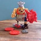 Vintage 1990 Pizza Face Teenage Mutant Ninja Turtles Figure nearly Complete TMNT