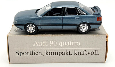 Schabak Modell - Blue Audi 90 Quattro - 1:43 Scale 1035/1037
