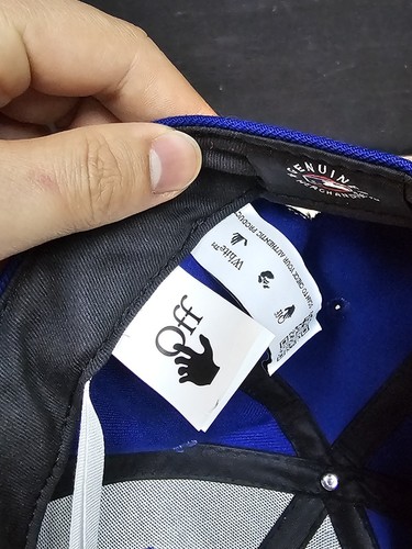 Off White X MLB Toronto Blue Jays eng anliegende Mütze Größe 8 brandneu Virgil Abloh - Bild 6 von 9