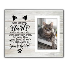 Cat Memorial Picture Frame, Pet Memory Picture Frame, Cat Frames For Pictures...