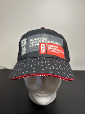NWOT Bonfire Snowboarding Company Logo Trucker Hat OSFM Adjustable Strapback Cap