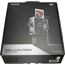 Unused instax mini Evo Cinema Fujifilm Hybrid Instant Camera Black Auth Japan