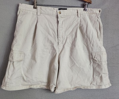 britches Beige Cargo Shorts 42 Waist Vtg