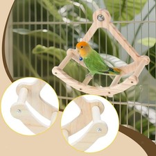 Bird Perch Toy Parrot Perch Decoration Interactive Rocking Parakeet Toy for