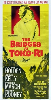 Historic The Bridges At Toko-ri 1955 Movie Advertising Postcard