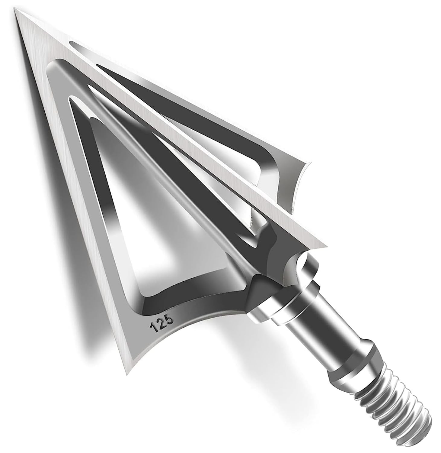 6 Pack 420 Stainless Steel Fixed Blade Broadheads 100 Grain 1-1/8" Cut Premiu...