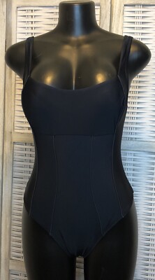 NWT Cupshe Womens One Piece Swimsuit Size Large Black