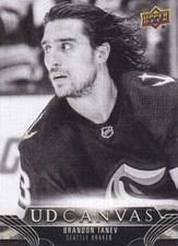 🏒 23-24 UPPER DECK UD CANVAS BLACK - BRANDON TANEV #C67 SEATTLE KRAKEN