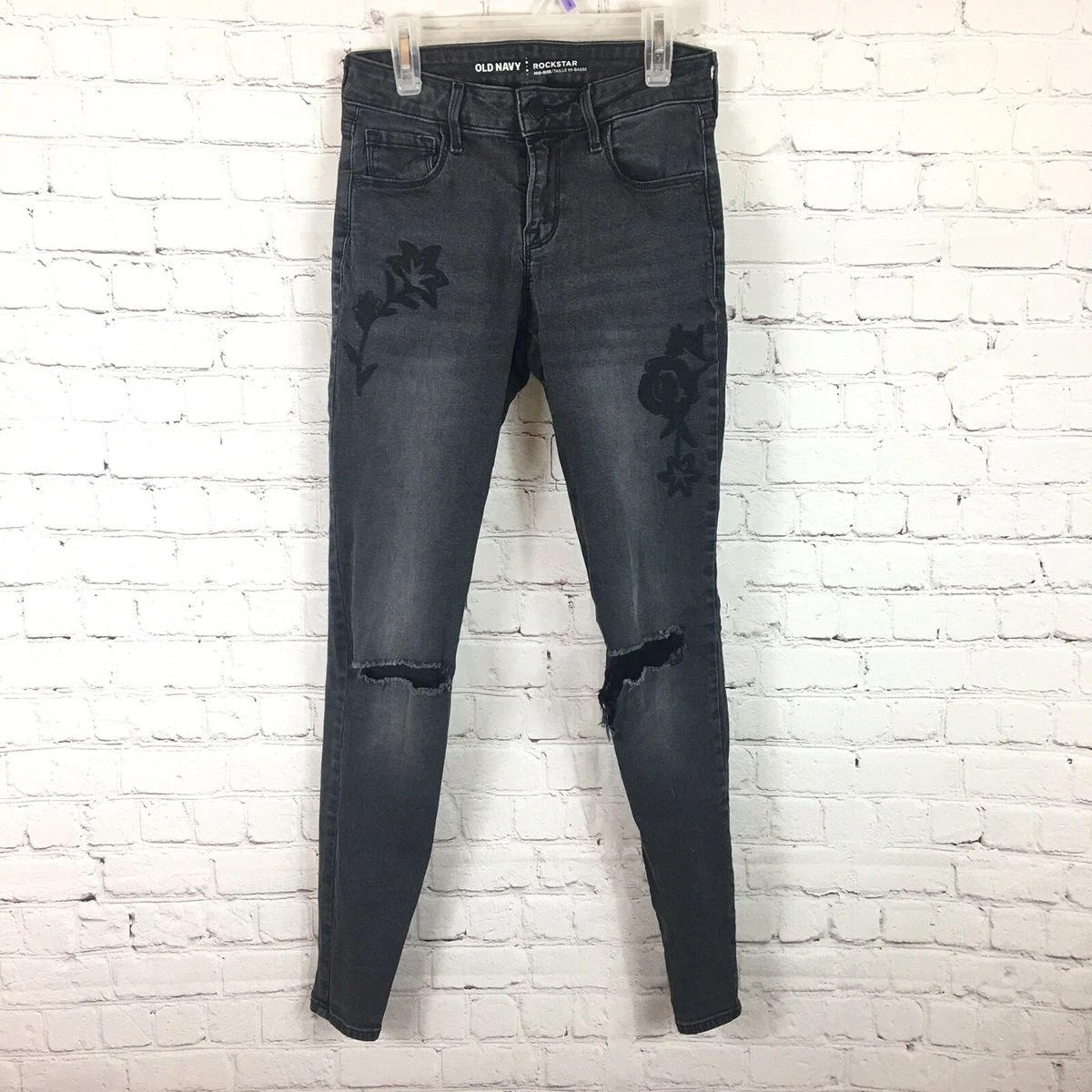 Old navy hotsell embroidered jeans