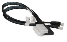 SuperMicro CBL-SAST-0816 Slimline SAS x8 to 2 x OCuLink x4 28cm Cable