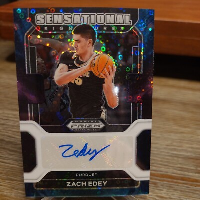 22-23 Prizm Draft Picks Zach Edey Nebula Sensational Signatures auto #1/5 = 1/1 