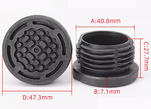 Plastic Blanking End Caps Tube Pipe Plug Chair Leg End Caps Square Round - 第 24/27 張圖片