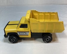 Vintage 8" Tonka Metal Yellow Dump Truck Pressed Steel, Made in USA
