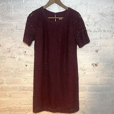 BCBGeneration Burgundy Lace Mini Dress Sz Small