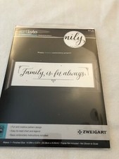 Family is for Always embroidery kit, preprinted kit