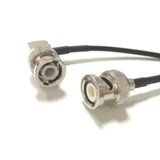 BNC male to BNC male plug right angle pigtail cable RG174 20cm/50cm/100cm