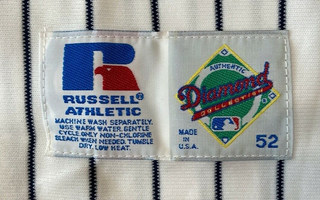AUTHENTIC RUSSELL ATHLETIC 52 2XL DEREK JETER NEW YORK YANKEES ON