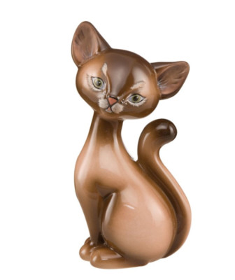 Goebel Kitty de luxe Somali Kitty 66800961 Höhe 18 cm Katze grüne Augen