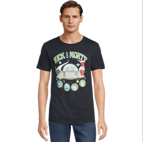 Rick and Morty Men's Graphic Tee with Short Sleeves Size 2XL (50-52) - Picture 2 of 4