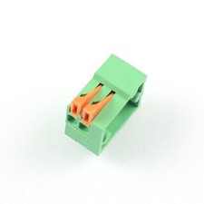 5Pcs 2.54mm 2 Poles 4 Pin Pluggable Spring Screless Terminal Block Connector