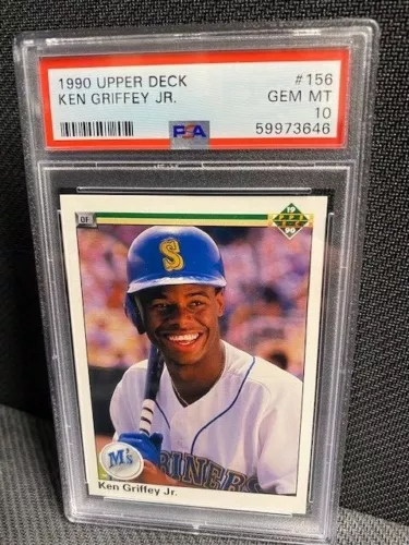 1990 Upper Deck #156 Ken Griffey Jr Seattle Mariners PSA 10 GEM MINT