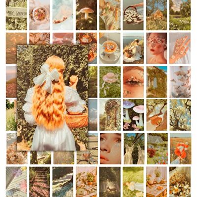 Cottagecore Room Decor Aesthetic, Wall Collage Kit for Teen Girls Bedroom TikTok