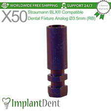 50x Straumann BLX  Compatible Dental Fixture Analog  3.5mm RB Dentistry Tool