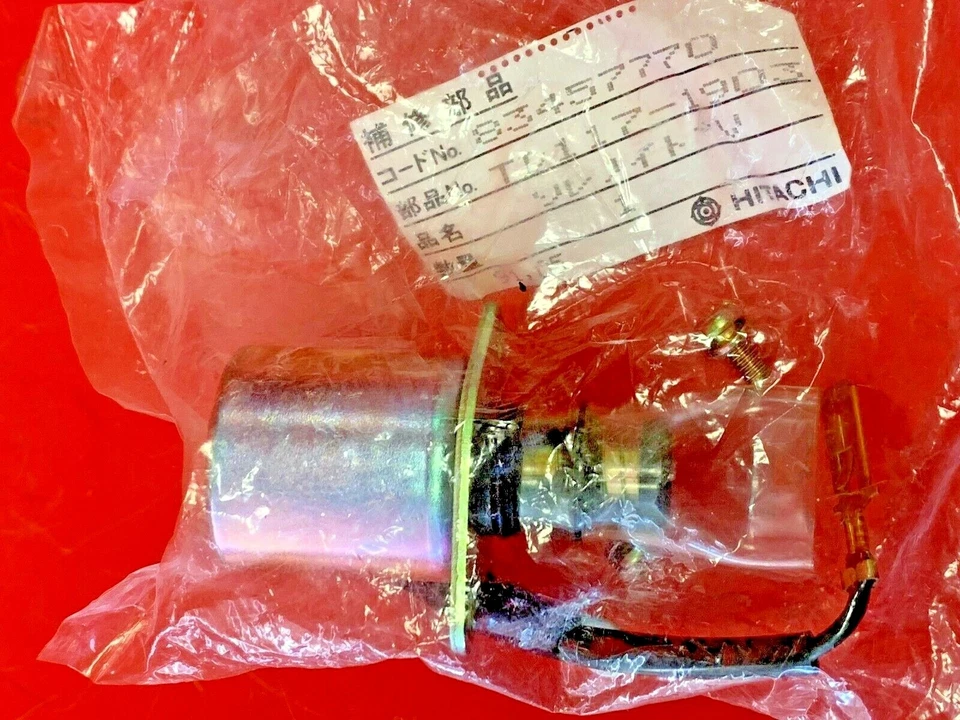 NUEVO OEM HITACHI ES137 Solenoide de cierre de combustible para motor Mazda GLC 1,5 L 1982-1985 Foto 3 de 4