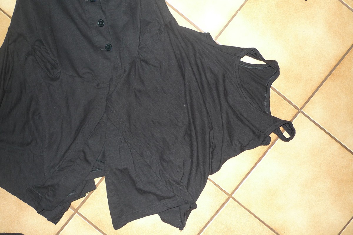 Tunique-veste Déstructurée RUNDHOLZ - Noir - Taille L - Asymétrique - Neuf Sans étiquettes