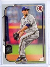 2015 Bowman Matt Garza 89 Metallic 1/1 Milwaukee Brewers Cubs Rays Rangers