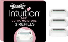 Image of Wilkinson Sword Intuition Ultra Moisture Womens Razor Blade Refills x3 - NEW