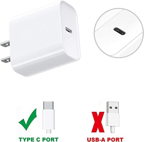 1 Pack 20w Type USB-C Fast Wall Charger For Apple iPhone 14 13 12 11 Pro Max - Picture 2 of 4