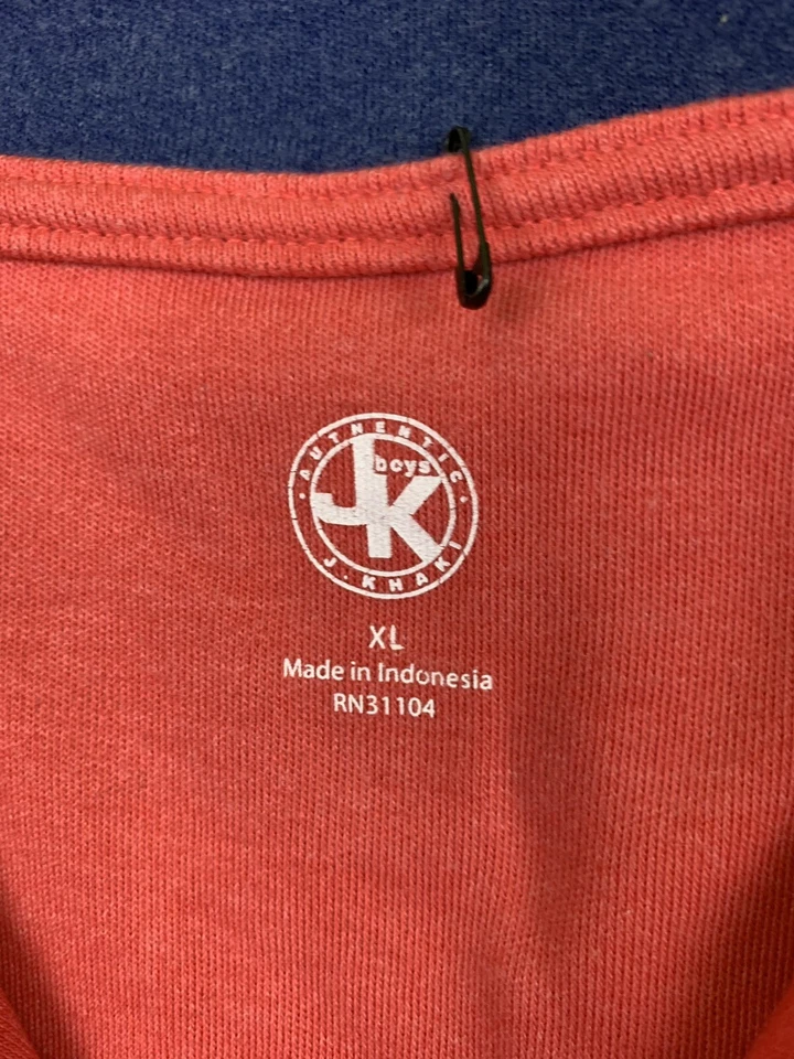 Sudadera JK J Caqui Auténtica Niños Talla XL Coral 1/4 Cremallera Manga Larga Foto 3 de 4