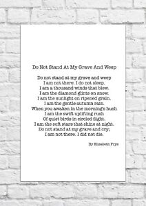 poem do not stand at my grave and weep words poem do not stand at my grave and weep words
