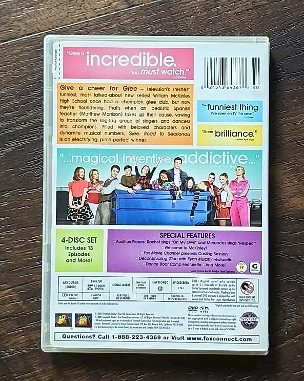 Glee Complete Seasons 1 - Volumes 1 ( 4 DVD) & 2 ( 3 DVD) DVD Set
